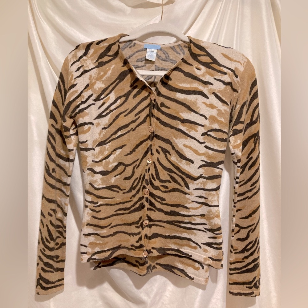 URCHIN Mark Eisen Tiger Stripped Lambswool Sweater Set